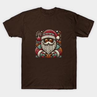 Christmas Santa embroidery style 28 T-Shirt